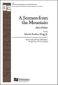 A Sermon from the Mountain SATB Choral Score cover